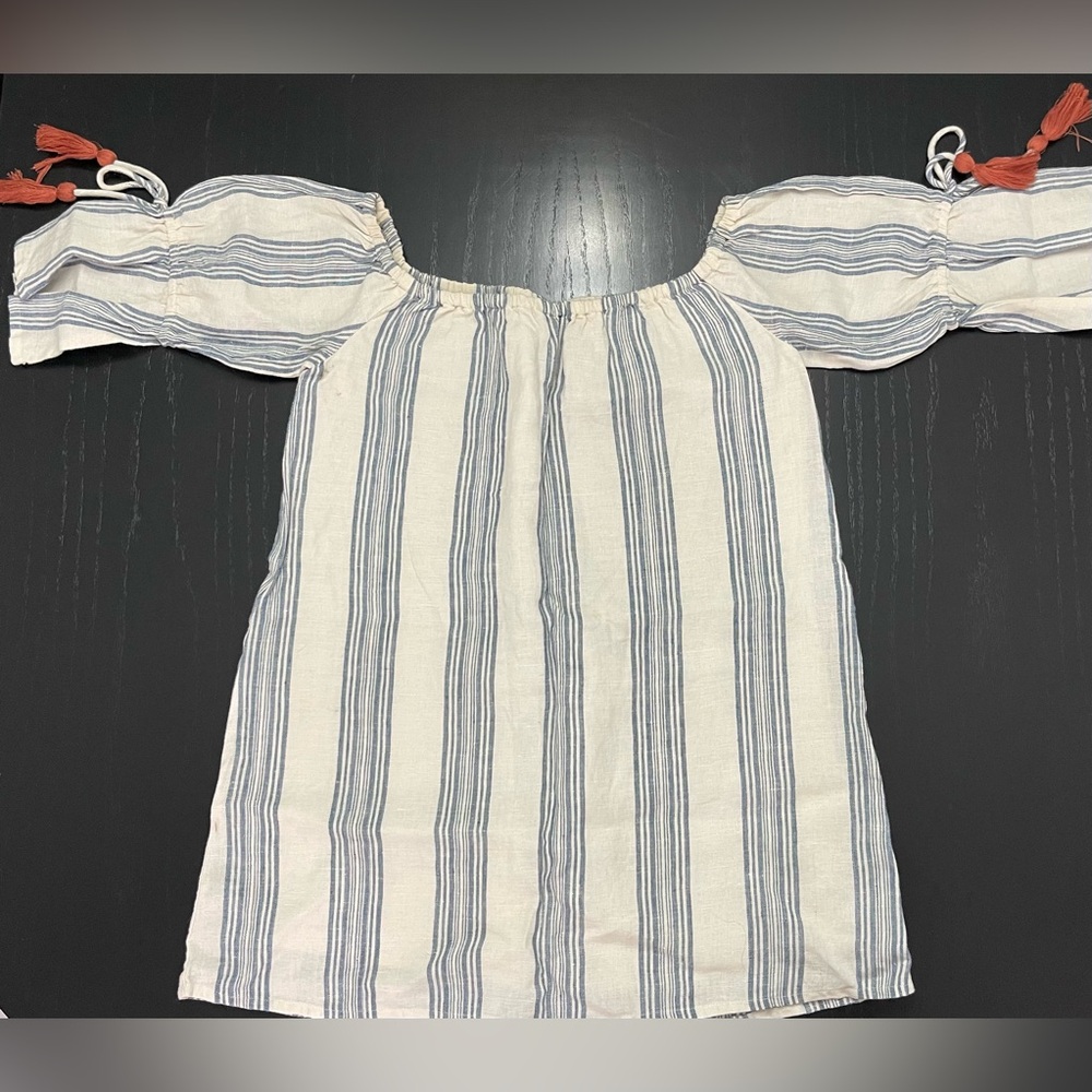 REVOLVE Tularosa Sarah Dress in Chambray Stripe - Picture 4 of 11